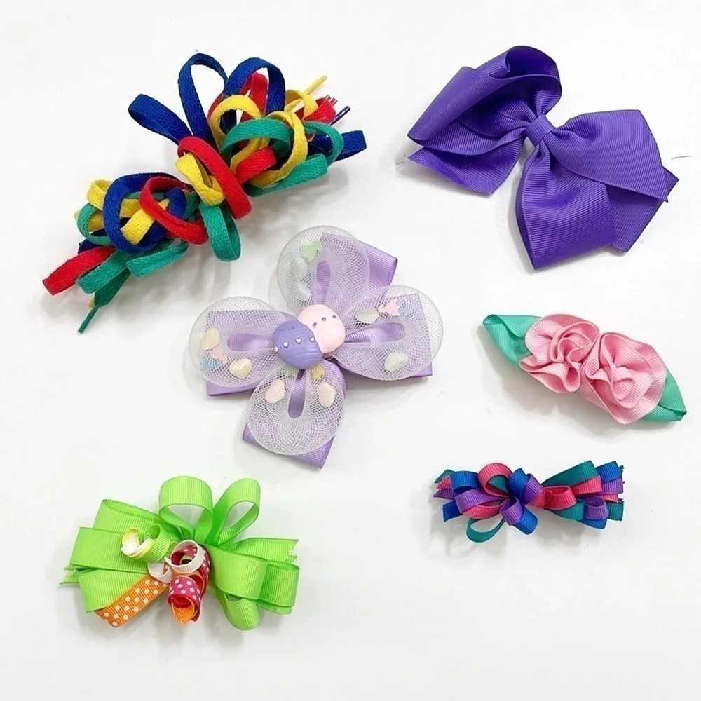Little girls hair barrette clips - Set of 6